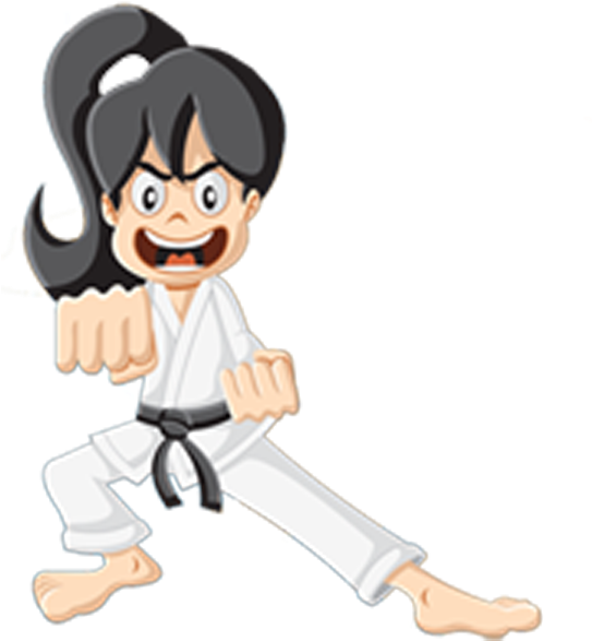 Collection Of Free Higre Download On Ubisafe - Cartoon Karate (552x591), Png Download