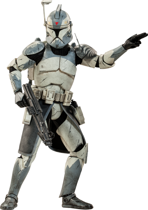 Sideshow Collectibles Clone Commander Wolffe Sixth - Clone Commander Wolffe Phase 1 (480x680), Png Download