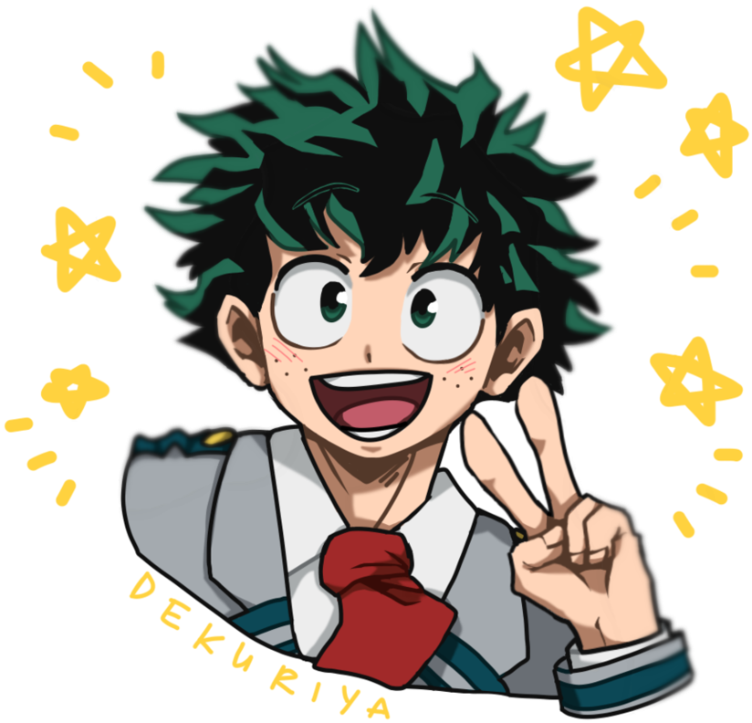 Bnha Peace Sign - Izuku Midoriya Peace Sign (927x862), Png Download