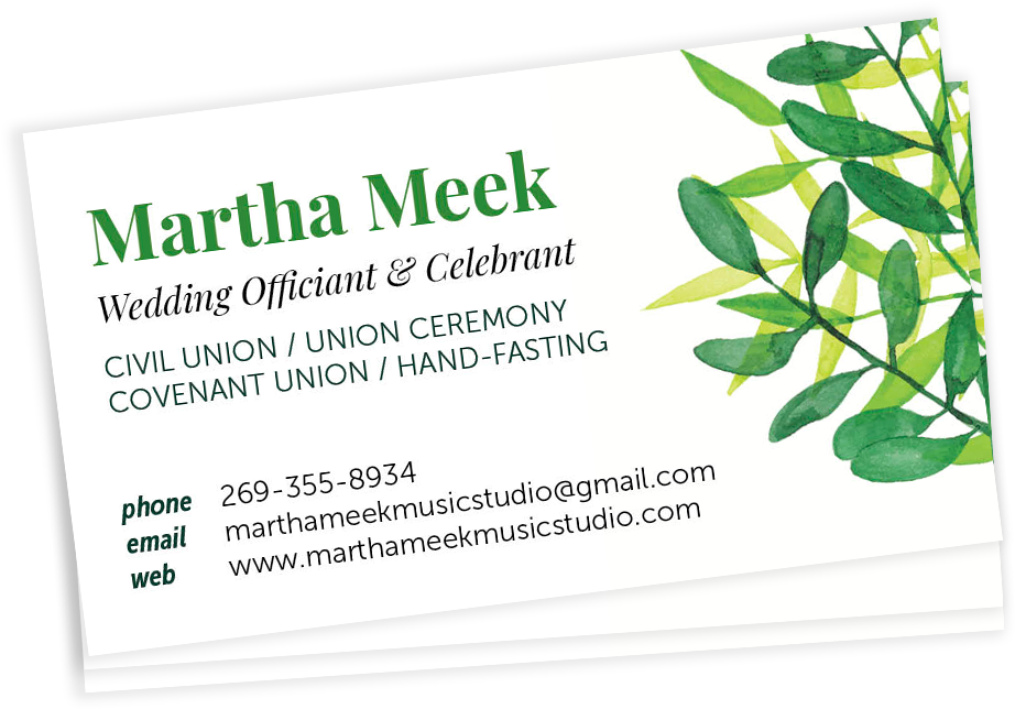 Martha Meek Business Cards - Strooifolder (979x739), Png Download