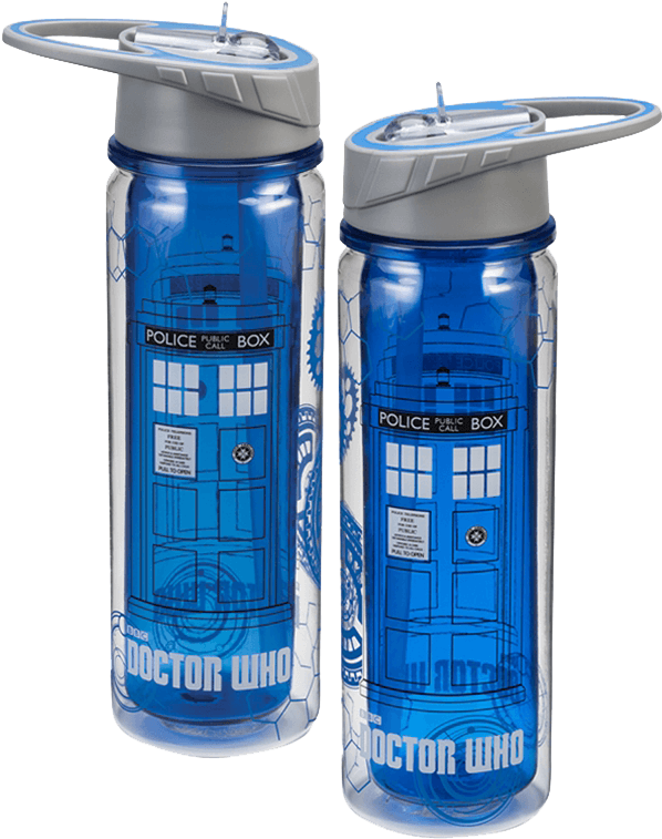 Doctor Who Water Bottle (760x760), Png Download