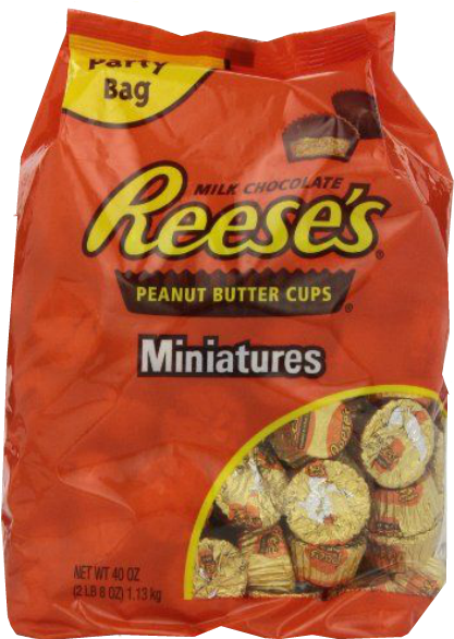 Hershey's - Reeses Miniatures Classic Bag (600x600), Png Download