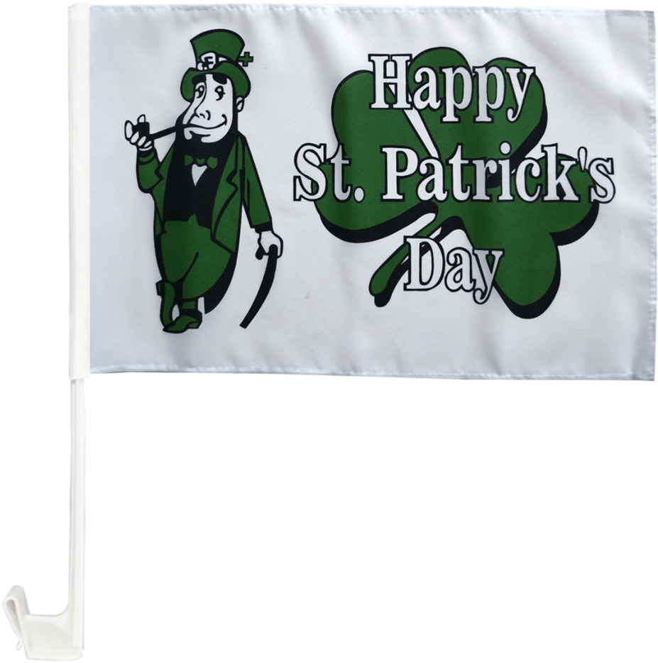 Happy Saint Patrick's Day St Patrick's Car Flag - Saint Patrick's Day (1500x998), Png Download