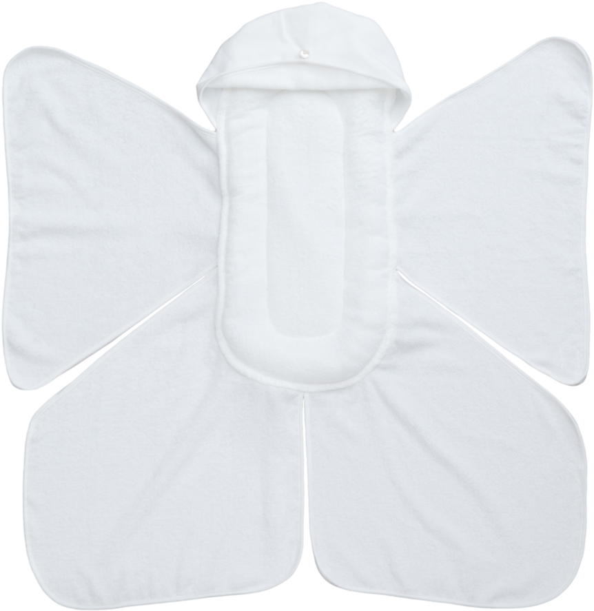 Snow Angel Cushioned Baby Bath Towel - Pillow (1000x1000), Png Download