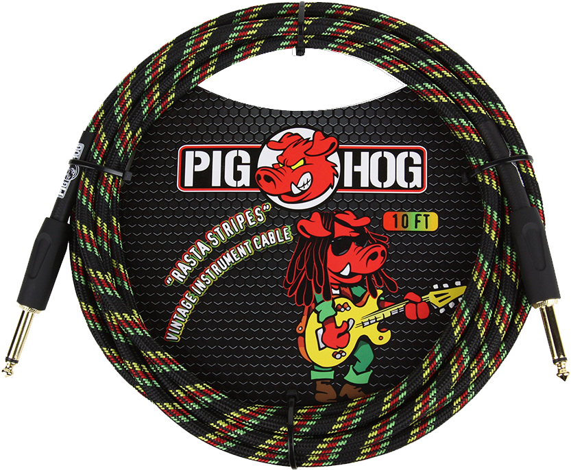 Pig Hog Vintage Woven Instrument Cable - Pig Hog Instrument Cable (1000x1000), Png Download