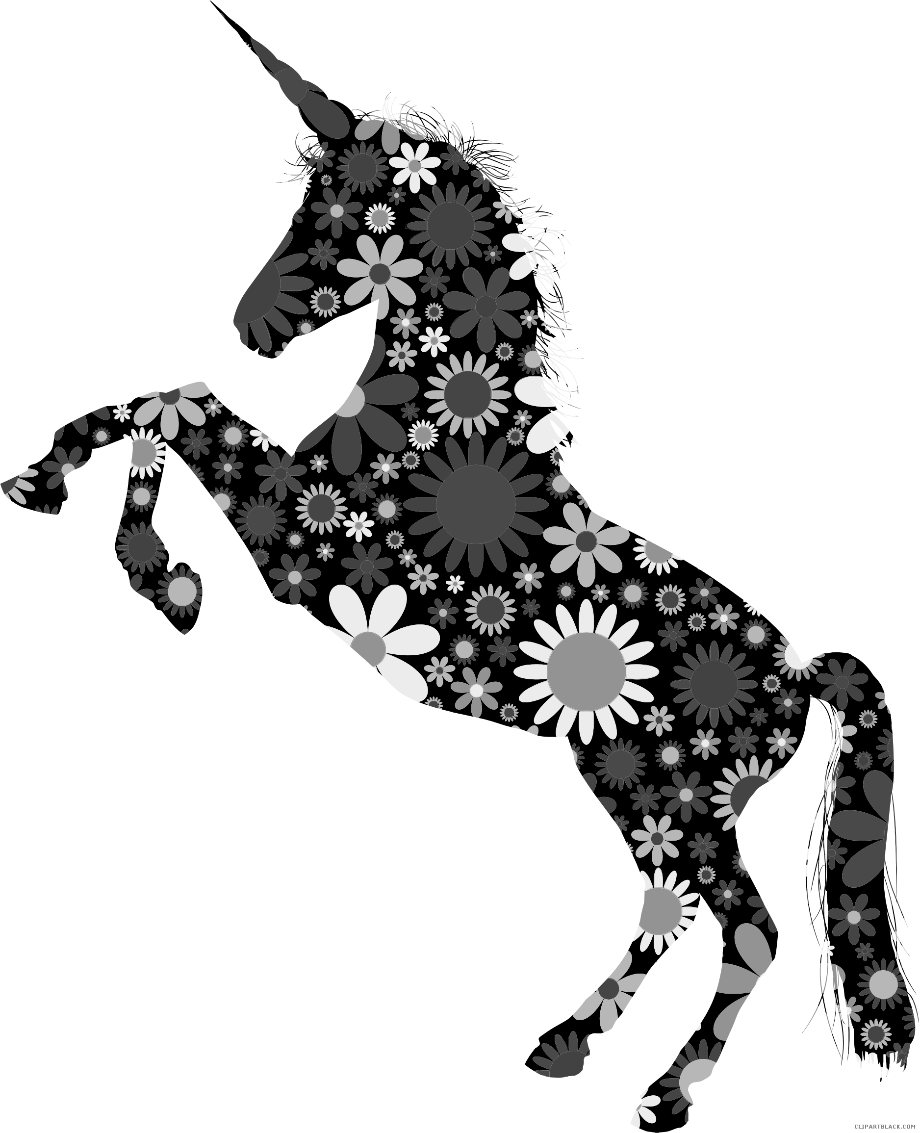 Kawaii / Cute Unicorn Clipart, Pastel Rainbow / Unicorn - Unicorn Rainbow Silhouette Png (1876x2310), Png Download