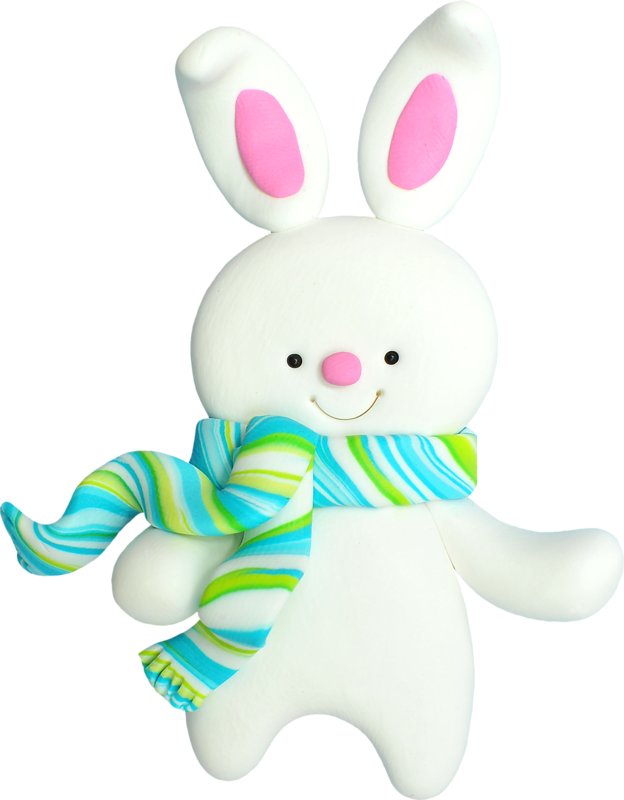 Snowman Rabbit Claus Christmas Santa Easter Bunny Clipart - Christmas Day (624x800), Png Download