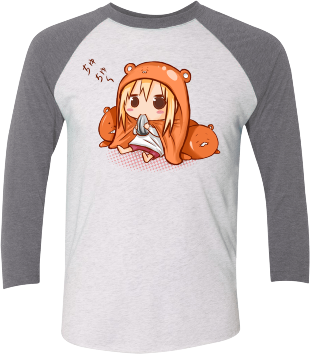Umaru Chan Triblend 3/4 Sleeve (1155x1155), Png Download