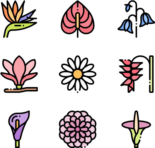 Flowers (600x564), Png Download