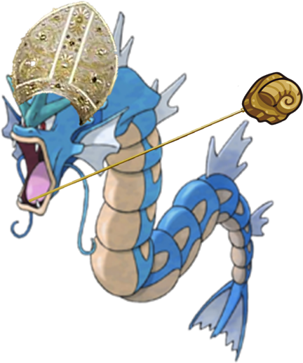Pope%2bgreg - Pokemon Gyarados (530x591), Png Download