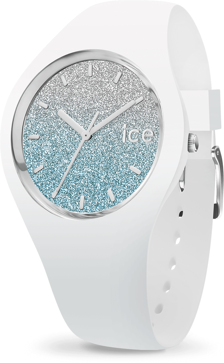 Ice Lo - White Blue - Ice Watch Glitter Green (1500x1500), Png Download