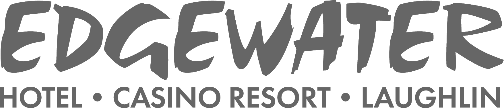 The Edgewater Hotel And Casino Logo - Stencil (1756x377), Png Download