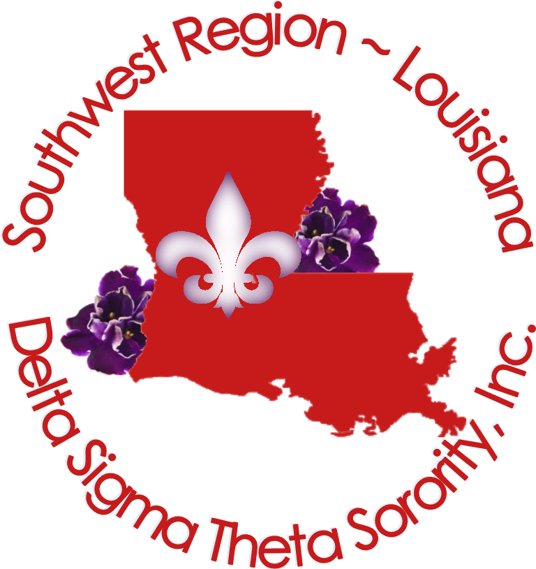 Delta Sigma Theta Sorority, Inc Louisiana State Summit - Black (768x815), Png Download