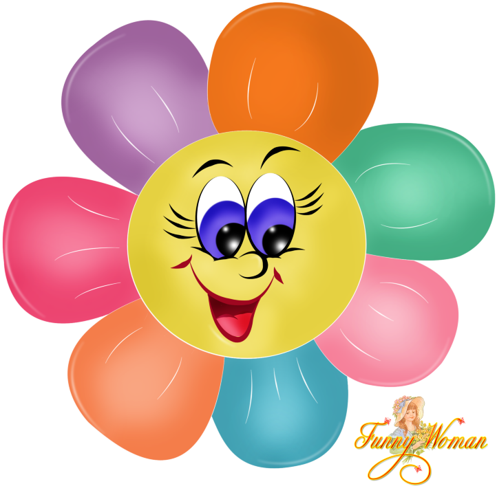 Google - Cute Smiley Flower Cliparts (737x768), Png Download