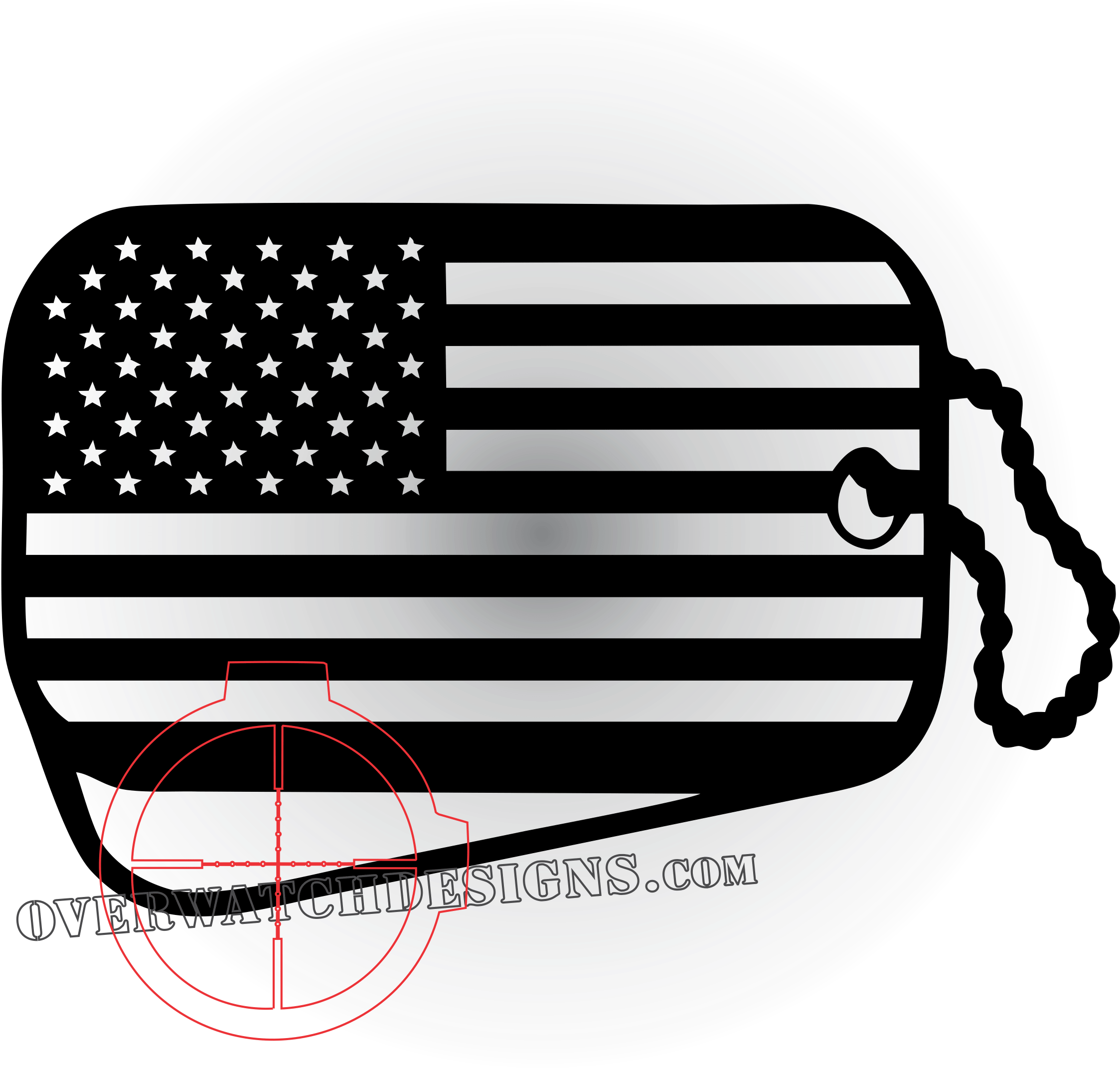 American Flag Dogtag - Redneck Flag And American Flag (2401x2393), Png Download
