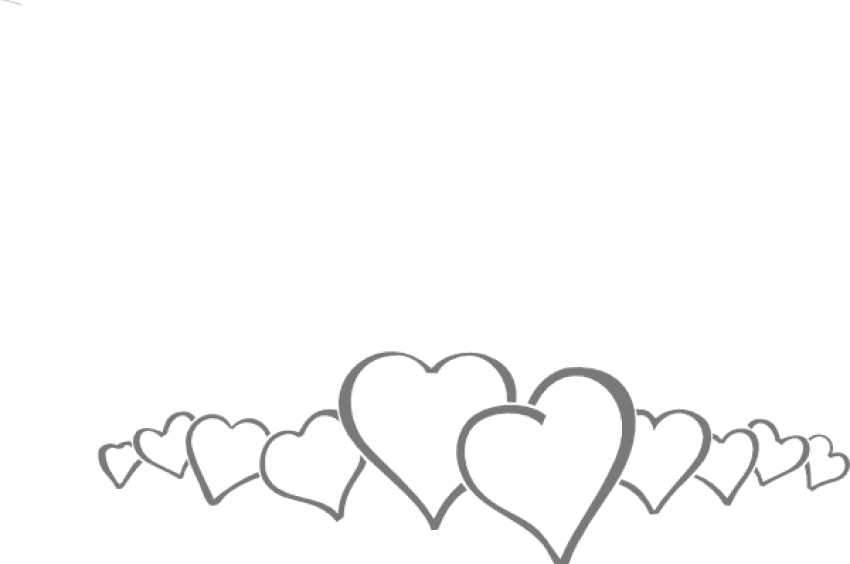 Free Png Download Wedding Banner Png Images Background - Clipart Heart Wedding Borders (850x564), Png Download