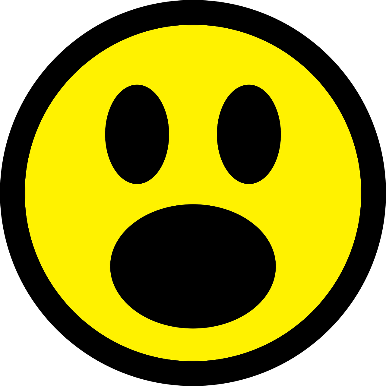 Smiley Emoticon Astonished - Estados De Animo Asombrado (1280x1280), Png Download