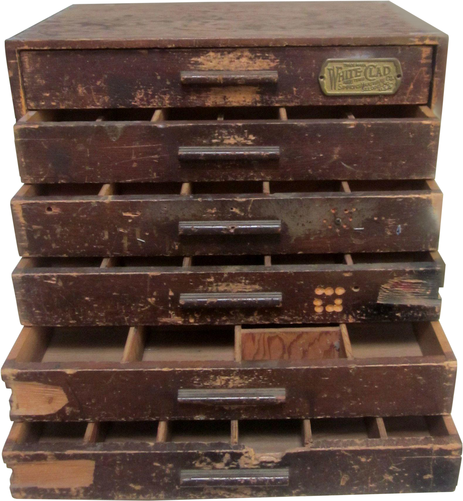 Whiteclad Vintage Distressed Cabinet On Chairish - Drawer (1944x2592), Png Download