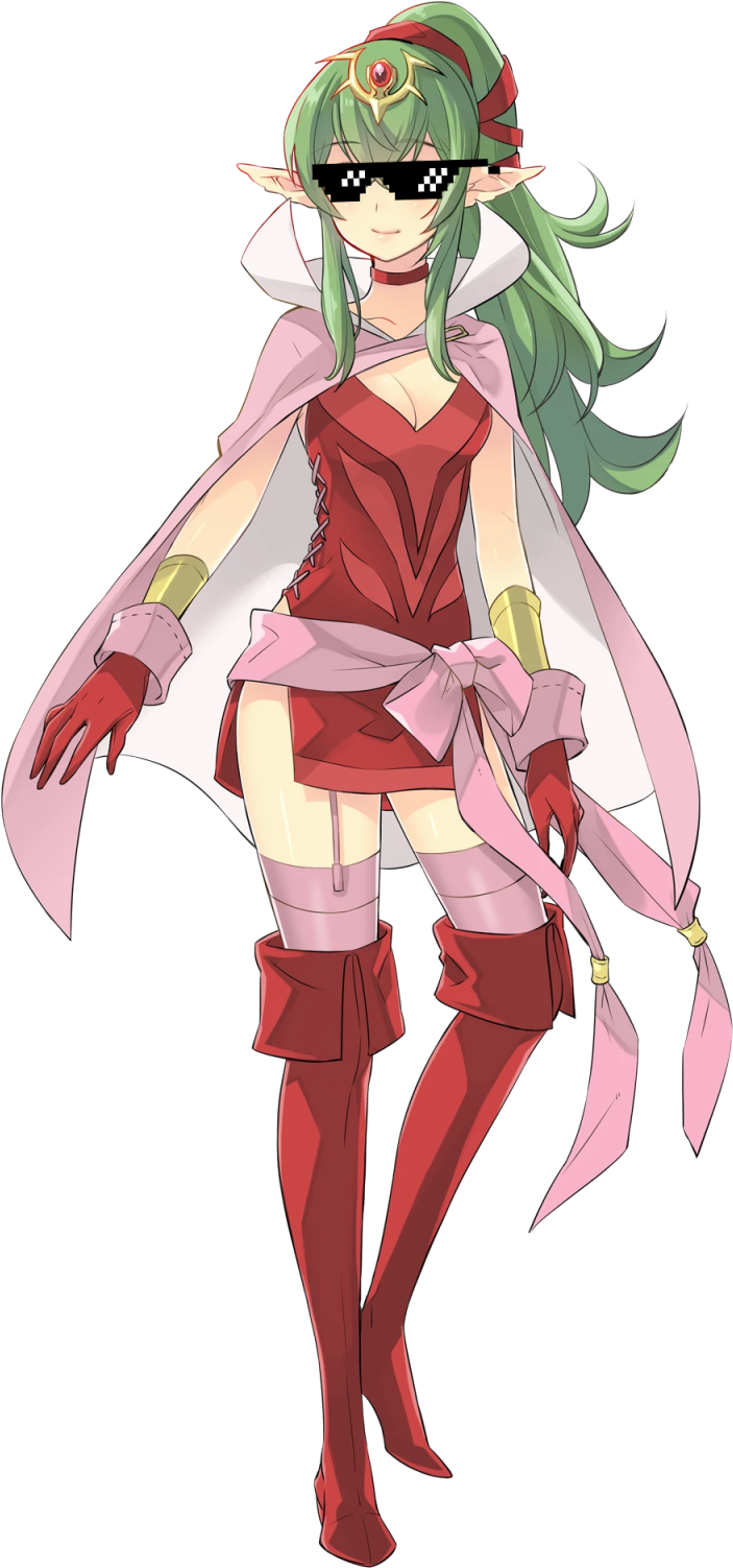 Adult Tiki But She Has The Mlg Sunglasses - Tiki Fire Emblem Hero (1280x1536), Png Download