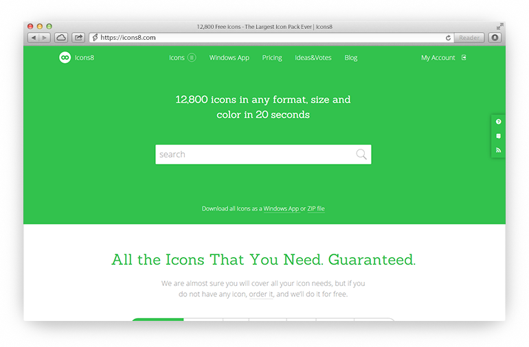 Icons8 Your Free Icons Set - Web Page (770x506), Png Download