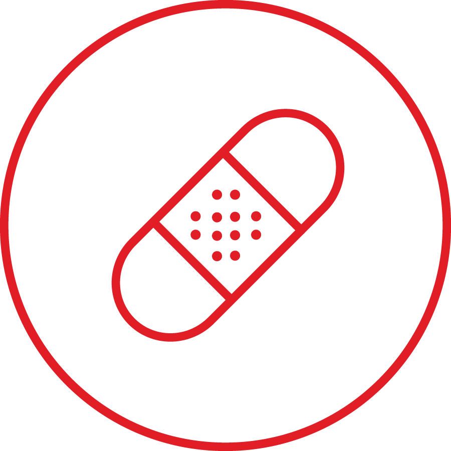 Icons-12 - Band Aid Line Drawing (900x900), Png Download
