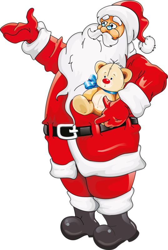 Pere Noel,santa, Christmas Christmas Clipart, Santa - Санта Клаус Векторный Клипарт (537x800), Png Download