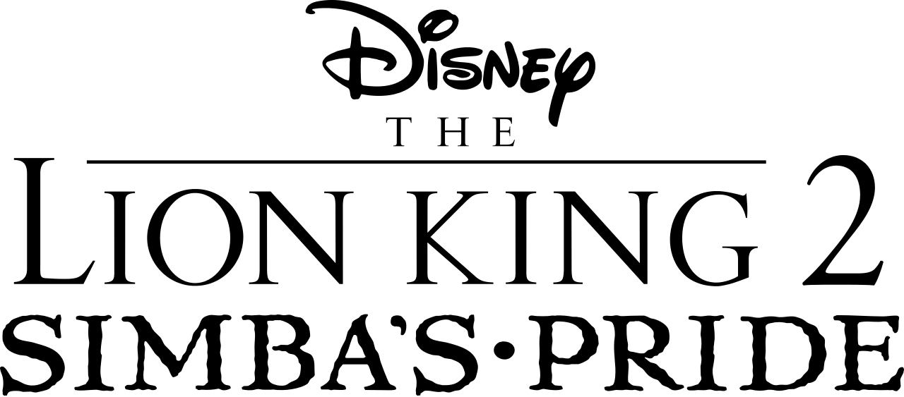 The Lion King 2 Simba's Pride Logo - Lion King 2 Simba's Pride Logo (1280x563), Png Download