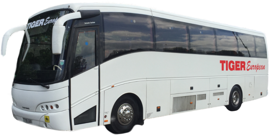 Tiger European Is A Minibus, Coach, Van And Wedding - Tour Bus Service (1024x553), Png Download