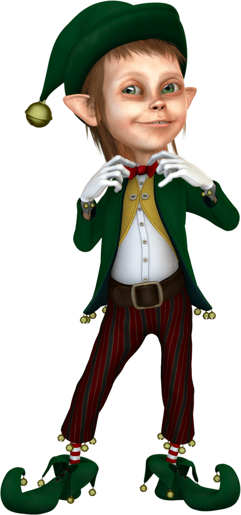 Christmas Elf Clipart Throughout Elf Clipart - Christmas Elf Transparent Background (1006x2148), Png Download