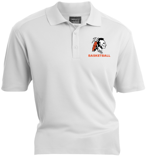 Nike Men's Dri-fit Polo - Plain White Polo Shirt Png (600x600), Png Download