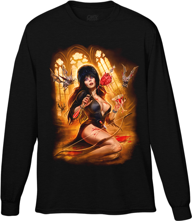 Bloody Valentine Long Sleeve Shirt - Cassandra Peterson (828x758), Png Download