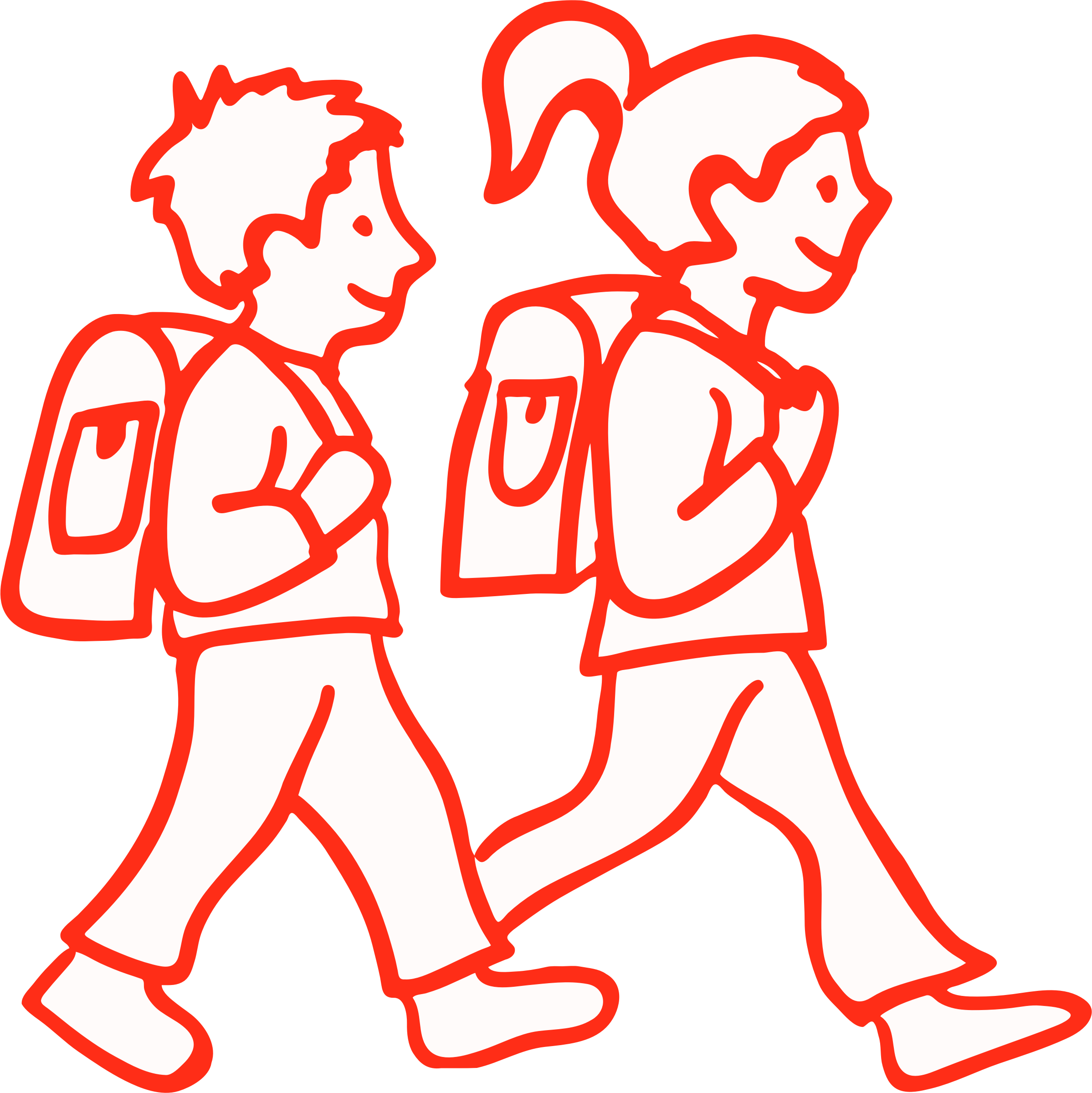 Boy And Girl Students (2397x2398), Png Download