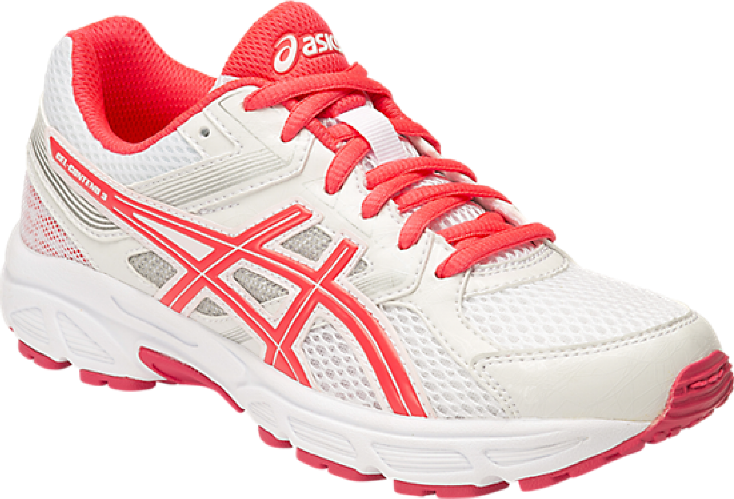 Girl Asics Shoes White (1500x1500), Png Download