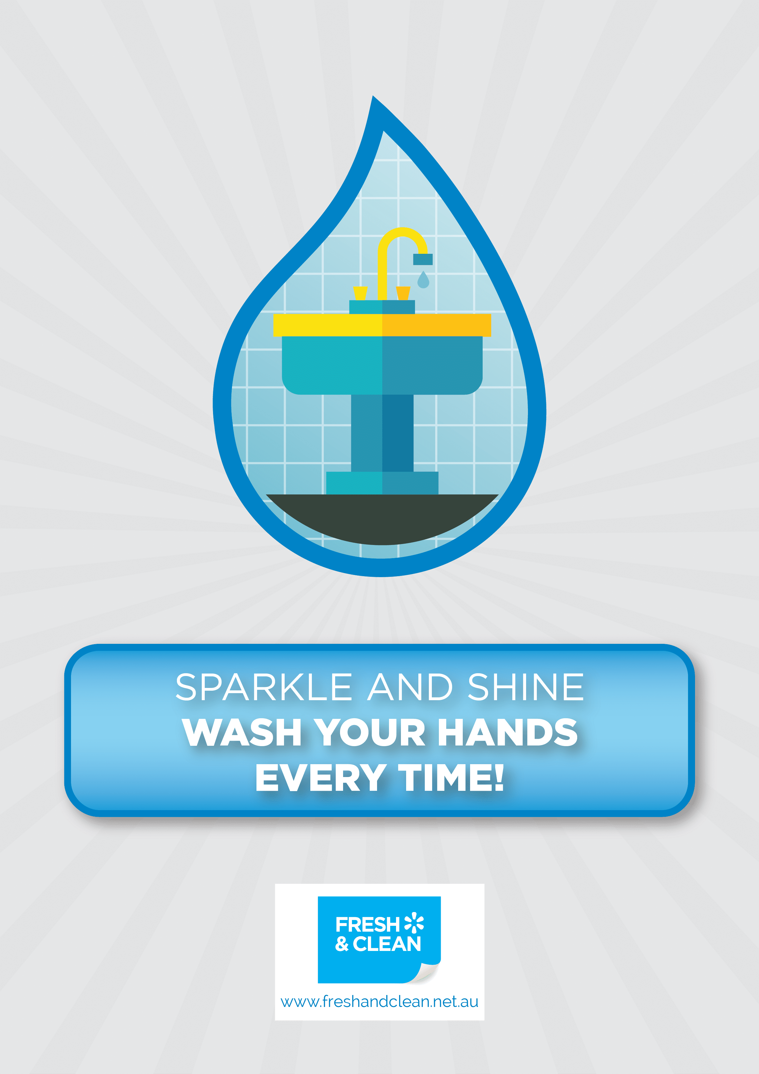 Sparkle And Shine - Hand Washing (2480x3508), Png Download