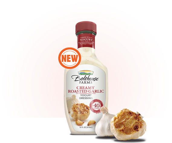 Bolthouse Farms Creamy Roasted Garlic Yogurt Dressing - Bolthouse Creamy Roasted Garlic (602x556), Png Download