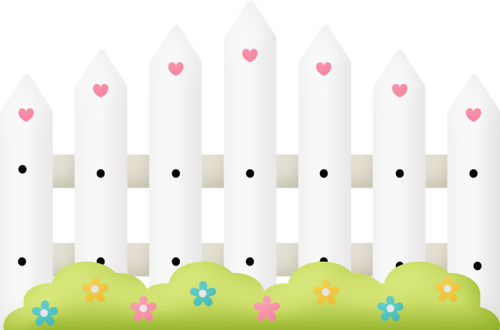 Fence - Cute Fence Png (500x330), Png Download