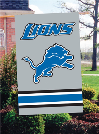 Detroit Lions Applique Banner Flag - Detroit Lions New (434x434), Png Download