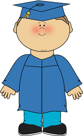 Clipart Graduation Clip Art Kids - Boy Graduation Clipart (276x450), Png Download