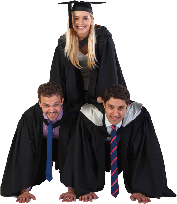 Gowntown Is A Student-friendly Graduation Company (568x657), Png Download