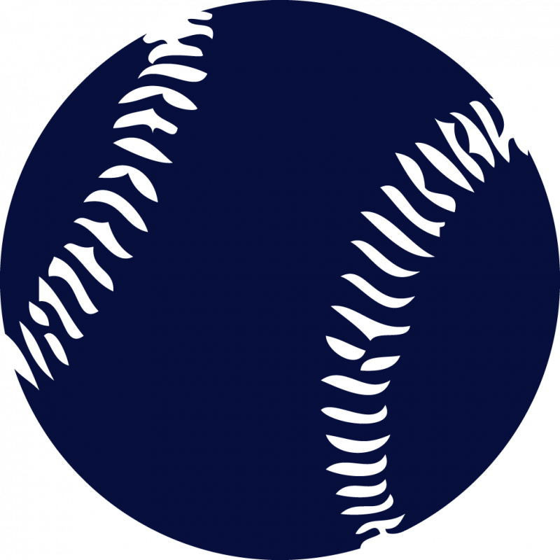 Custom Baseball Softball Car Shaped Magnets - Navy Baseball Clipart (800x800), Png Download