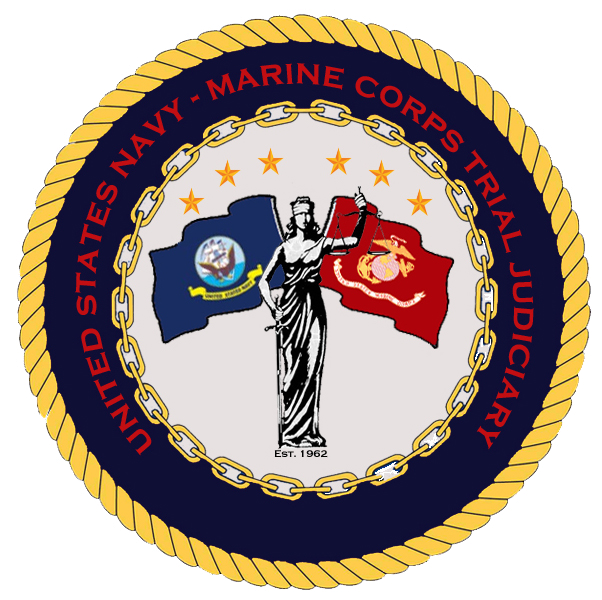 Navy-marine Corps Trial Judiciary Seal - Lady Justice Sticker (rectangle) (602x600), Png Download