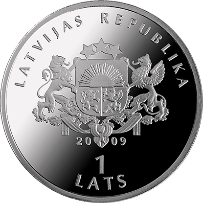 Lv 2009 1lats Piglet A - Lats (415x415), Png Download