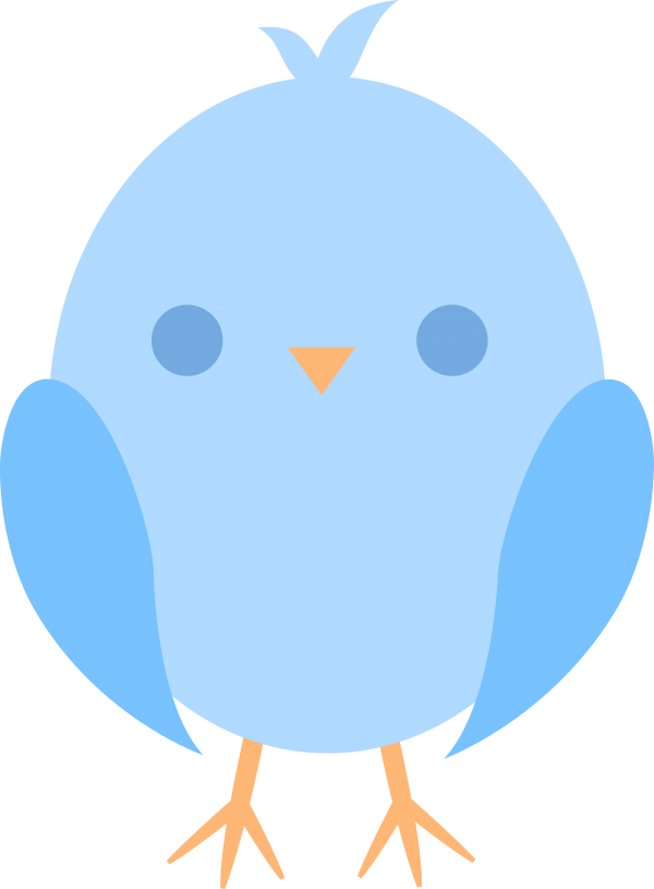 Baby Shower Clipart Boy - Cute Blue Bird Clipart (600x815), Png Download
