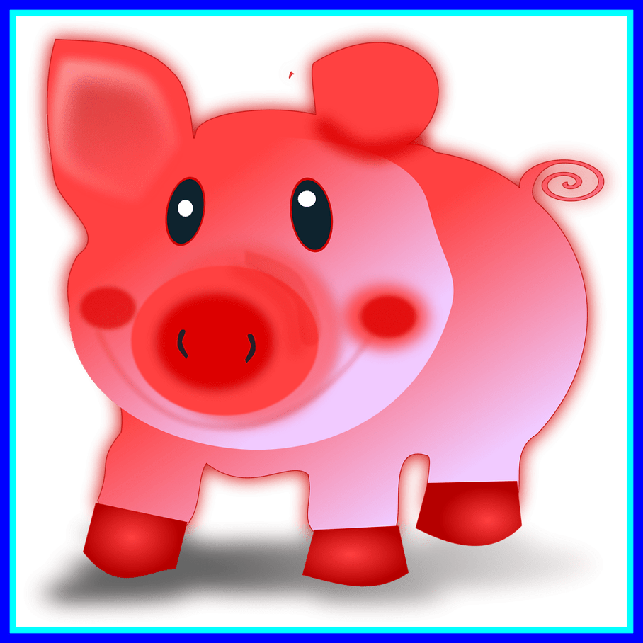 Unbelievable Pig Clipart Zoeken Of Pic Piggy Bank Gif - Custom Pink Pig Throw Blanket (908x908), Png Download