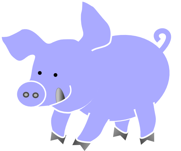 Purple Pig Totem Power Gifts Throw Blanket (600x501), Png Download