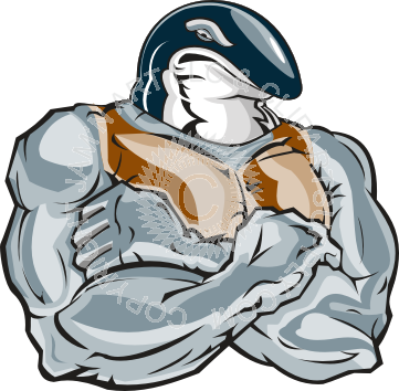 Killer Whale Clipart Strong - Strong Whale (361x354), Png Download
