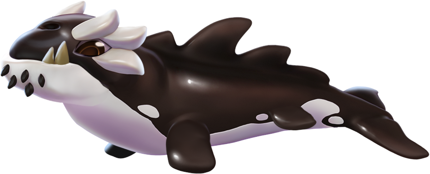 Orca Dragon - Dragon Mania Dragon Orca (1375x557), Png Download