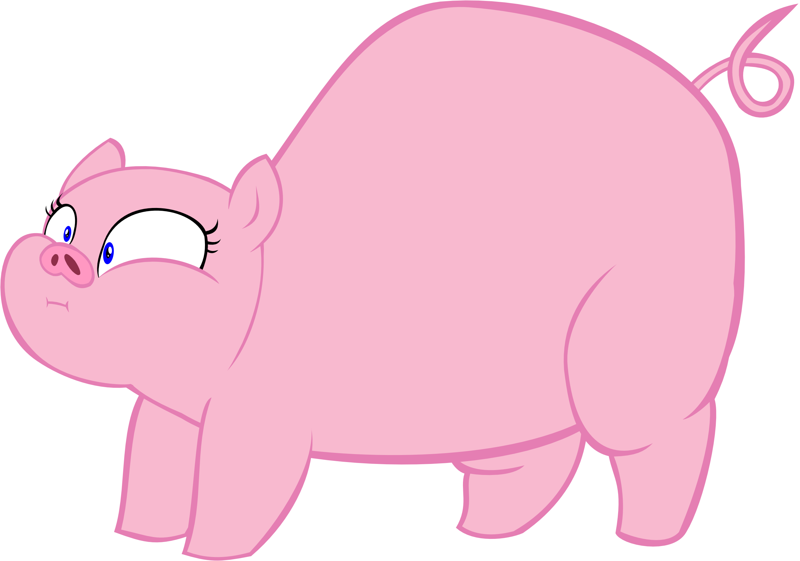 Cute Piggy - Pinkie Pie (2604x1826), Png Download