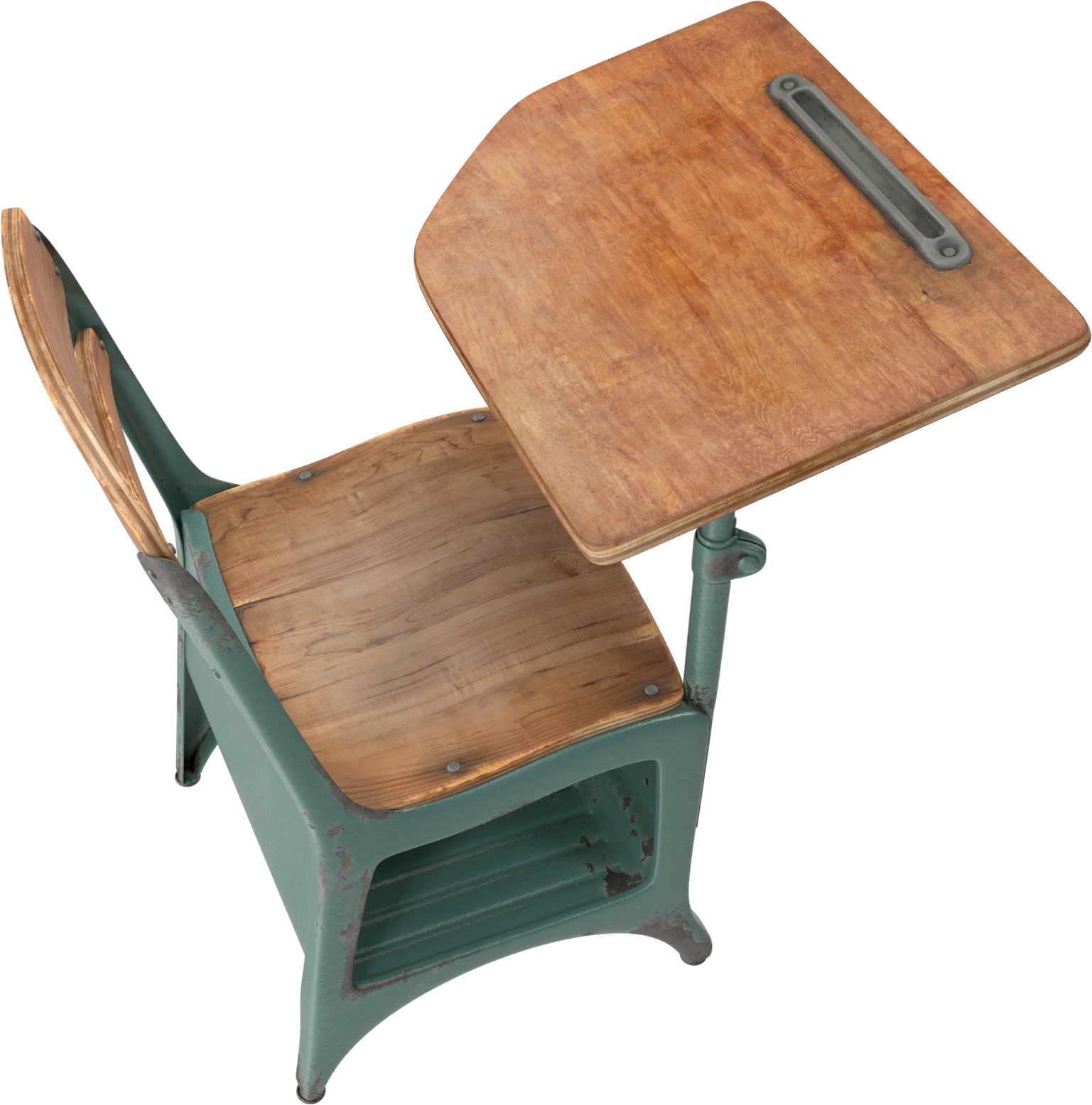 Antique School Desk Png Image - Furniture (2048x2048), Png Download