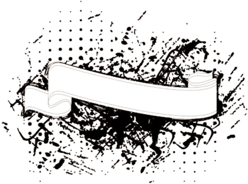 Banner Gold Banners Black Swirl - Illustration (1024x1024), Png Download